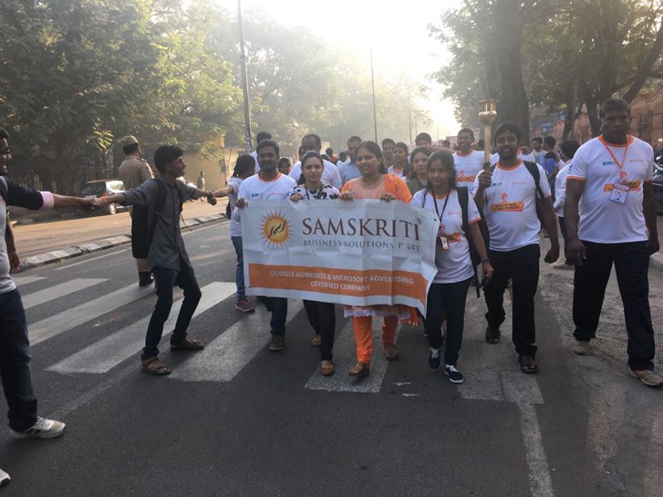 Samskriti Business Solutions joins the Torch March